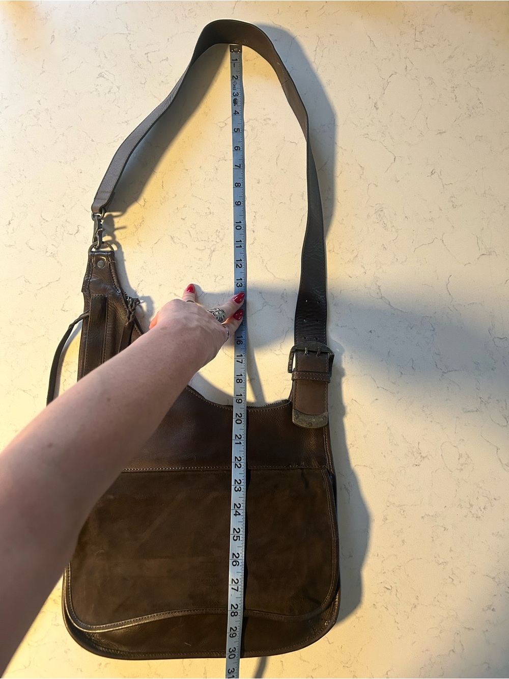 EUC WE THE FREE Roots Revival Sling Shoulder Crossbody Bag in Espresso - Picture 16 of 16